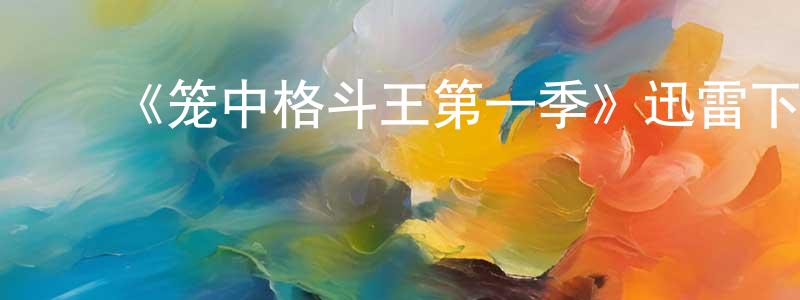 ﻿陈再冉发布﻿《笼中格斗王第一季》迅雷下载/在线观看-选秀综艺-美剧天堂